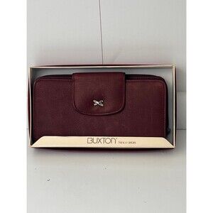 Buxton Maroon leather  Clutch Wallet